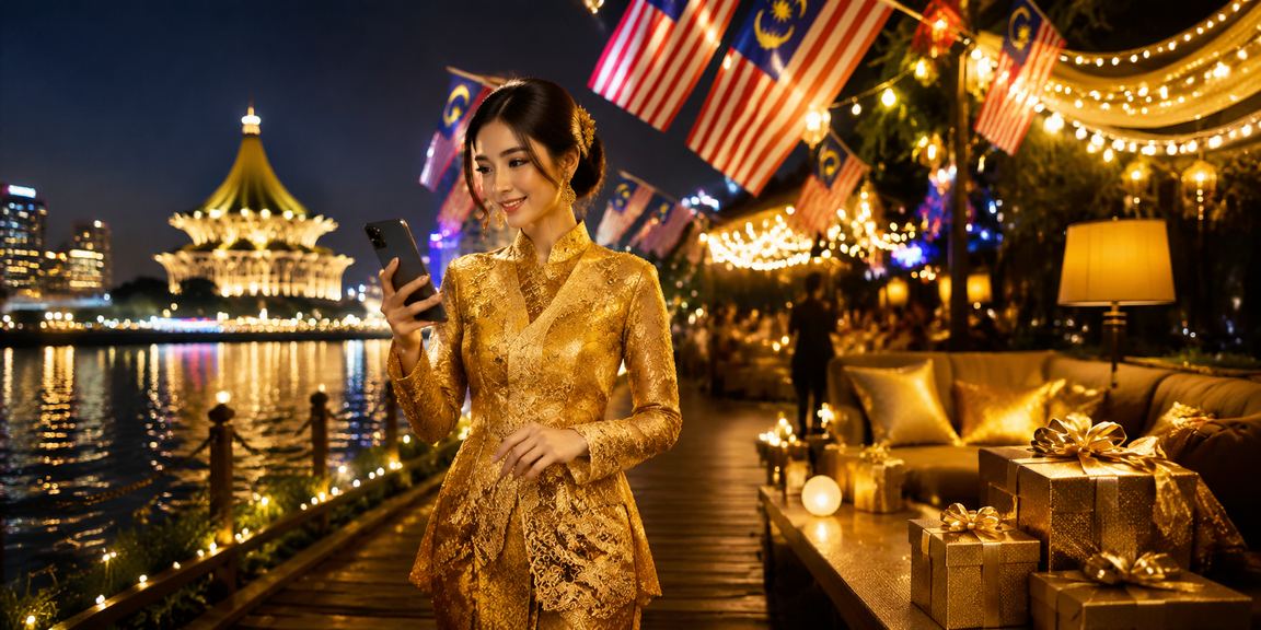 Suasana VIP eksklusif di Kuching dengan tema kebaya tradisional Malaysia